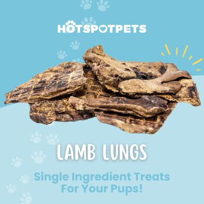 Show full view: Sprankles Lamb Lungs Dehydrated Dog Treats, 7-oz bag slide 8 of 9