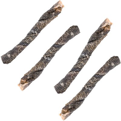 Sprankles Sprankles Salmon Skin Stick Cigars Grain-Free Freeze-Dried Dog & Cat Treats, 4-oz bag