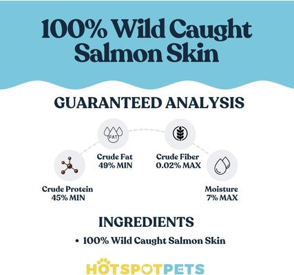 Show full view: Sprankles Salmon Skin Stick Cigars Grain-Free Freeze-Dried Dog & Cat Treats, 4-oz bag slide 5 of 7