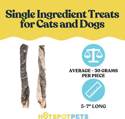 Show full view: Sprankles Salmon Skin Stick Cigars Grain-Free Freeze-Dried Dog & Cat Treats, 4-oz bag slide 3 of 7