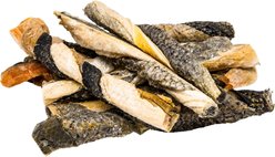 Sprankles Salmon Skin Stick Cigars Grain-Free Freeze-Dried Dog & Cat Treats, 8-oz bag