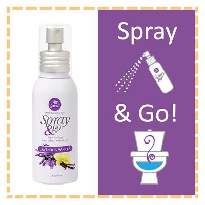 Show full view: Spray & Go Toilet Pre-Spray Lavender Vanilla Dog & Cat Air Freshener, 2-fl oz bottle slide 7 of 8