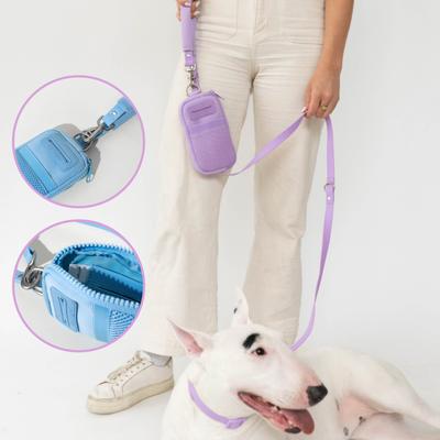 Show full view: Springland Nylon Dog Walk Bag + Leash, Lilac, Regular: 5-ft long slide 5 of 6
