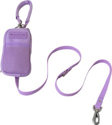 Springland Nylon Dog Walk Bag + Leash, Lilac, Small: 4-ft long