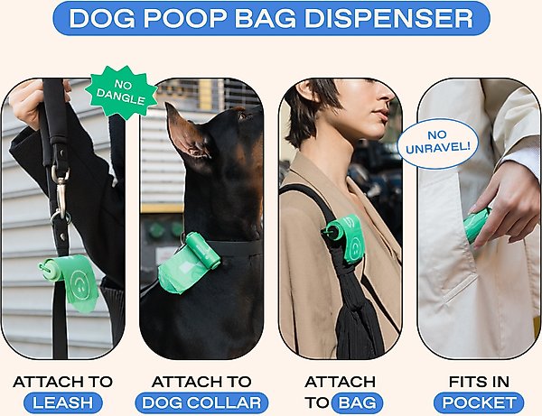 Show full view: Springland Poop Bag Dispenser with Bags, Unscented, Green slide 3 of 10
