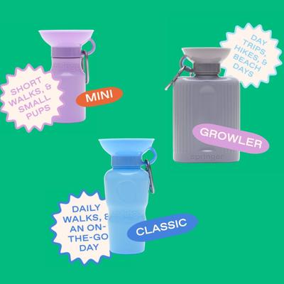 Show full view: Springland Travel Dog Bottle, Lilac, 15-oz slide 3 of 10