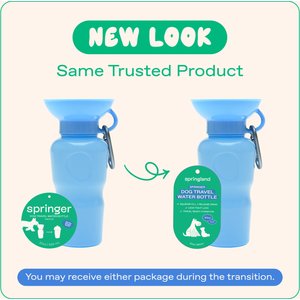 Springland Travel Dog Bottle, 22-oz, Sky Blue