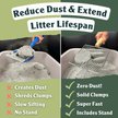 Show in main carousel: Sprinkle & Sweep Litter Box Speed Sifter for Low Dust with Base Dock Cat Litter Box Scoop, Grey slide 2 of 10