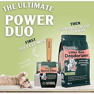 Sprinkle & Sweep Litter Lifespan Enhancer & Cat Litter Box Deodorizer, 8-oz bag