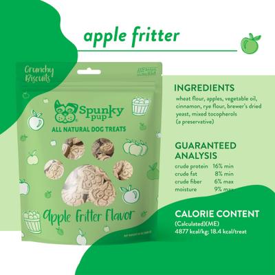 Show full view: Spunky Pup Apple Fritter Biscuits Crunchy Dog Treats, 24-oz bag slide 4 of 8