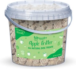 Spunky Pup Apple Fritter Biscuits Crunchy Dog Treats, 4-lb bucket