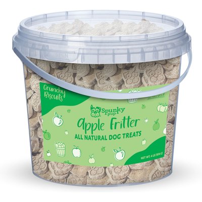 Spunky Pup Spunky Pup Apple Fritter Biscuits Crunchy Dog Treats, 4-lb bucket