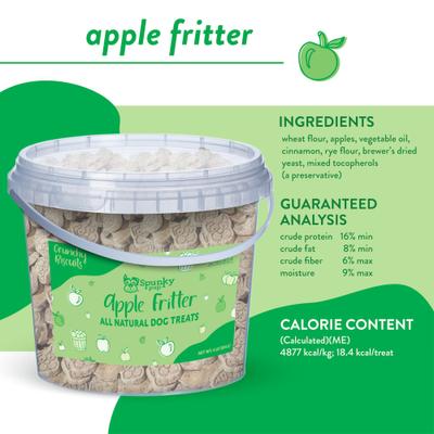 Show full view: Spunky Pup Apple Fritter Biscuits Crunchy Dog Treats, 4-lb bucket slide 4 of 8