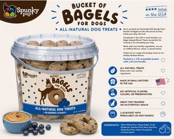 Spunky Pup Bagels Blueberry Flavored Crunchy Dog Treats, 3-lb bucket slide 2 of 3