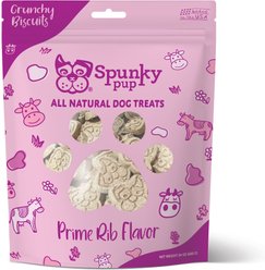 Spunky Pup Beef Prime Rib Biscuits Crunchy Dog Treats, 24-oz bag