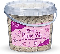 Spunky Pup Beef Prime Rib Biscuits Crunchy Dog Treats, 4-lb bucket