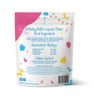 Show full view: Spunky Pup Birthday Bites Peanut Butter Biscuits Crunchy Dog Treats, 10-oz bag slide 7 of 8