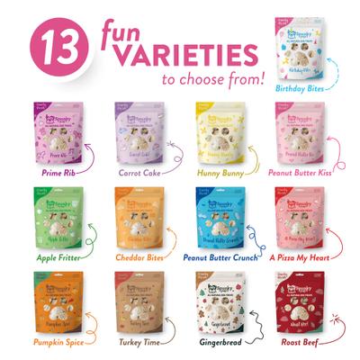 Show full view: Spunky Pup Birthday Bites Peanut Butter Biscuits Crunchy Dog Treats, 10-oz bag slide 6 of 8