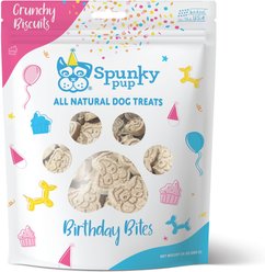 Spunky Pup Birthday Bites Peanut Butter Biscuits Crunchy Dog Treats, 24-oz bag