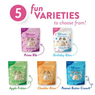 Show full view: Spunky Pup Birthday Bites Peanut Butter Biscuits Crunchy Dog Treats, 24-oz bag slide 6 of 8