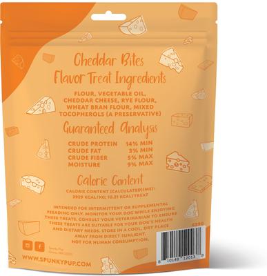 Show full view: Spunky Pup Cheddar Bites Cheese Flavored Biscuits Crunchy Dog Treats, 24-oz bag slide 7 of 7