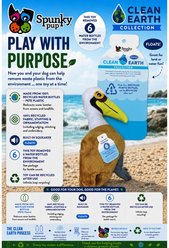 Spunky Pup Clean Earth Collection Recycled Pelican Plush Dog Toy, Small slide 2 of 7
