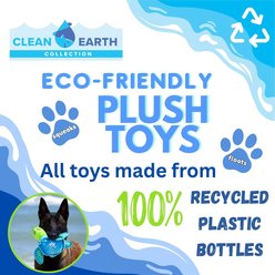 Spunky Pup Clean Earth Collection Recycled Turtle Plush Dog Toy, Small slide 2 of 8