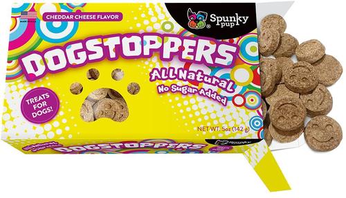 Show full view: Spunky Pup DogStoppers Cheese Flavored Biscuits Crunchy Dog Treats, 5-oz box slide 4 of 6