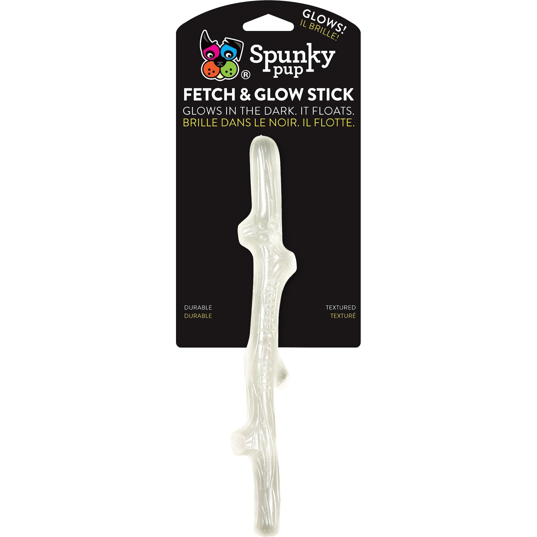 Spunky Pup Fetch & Glow Stick Dog Chew Toy