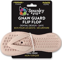 Spunky Pup Gnaw Guard Squeaky Foam Flip Flop Dog Toy