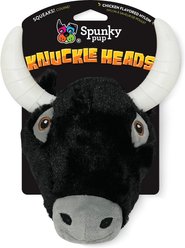 Spunky Pup Knuckleheads Bull Tough Plush Dog Chew Toy