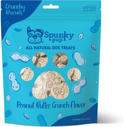 Spunky Pup Peanut Butter Flavored Biscuits Crunchy Dog Treats, 24-oz bag