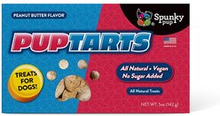 Spunky Pup PupTarts Peanut Butter Flavored Biscuits Crunchy Dog Treats, 5-oz box