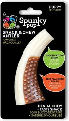 Spunky Pup Snack & Chew Antler Tough Dog Chew Toy, Puppy