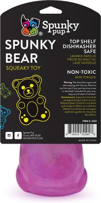 Show full view: Spunky Pup Spunky Bear Squeaky Dog Chew Toy, Medium slide 7 of 8