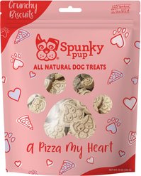 Spunky Pup Valentines Biscuits A Pizza My Heart Dog Treat, 10-oz bag
