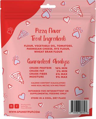 Show full view: Spunky Pup Valentines Biscuits A Pizza My Heart Dog Treat, 10-oz bag slide 3 of 3