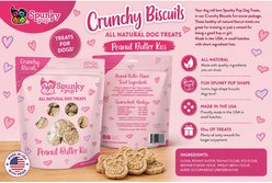 Spunky Pup Valentines Biscuits Peanut Butter Dog Treat, 10-oz bag slide 2 of 5