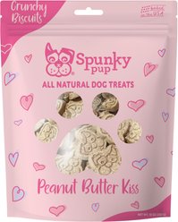 Spunky Pup Valentines Biscuits Peanut Butter Dog Treat, 10-oz bag