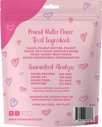 Spunky Pup Valentines Biscuits Peanut Butter Dog Treat, 10-oz bag slide 2 of 2