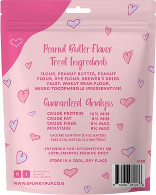 Show full view: Spunky Pup Valentines Biscuits Peanut Butter Dog Treat, 10-oz bag slide 3 of 3