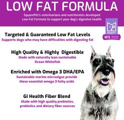 SquarePet VFS Digestive Support Low Fat Formula Dry Dog Food, 22-lb bag slide 2 of 8