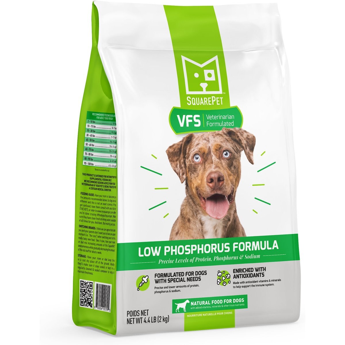 SquarePet VFS PhosFriendly Dry Dog Food, 4.4-lb bag