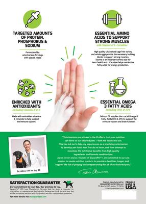 Show full view: SquarePet VFS Low Phosphorus Formula Dry Dog Food, 4.4-lb bag slide 3 of 10