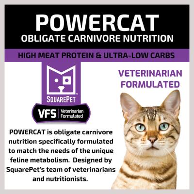 Show full view: SquarePet VFS PowerCat Turkey & Chicken High Protein Dry Cat Food, 4.4-lb bag slide 5 of 10