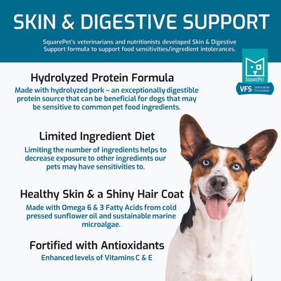 Show full view: SquarePet VFS Skin & Digestive Support Dry Dog Food, 22-lb bag slide 4 of 10