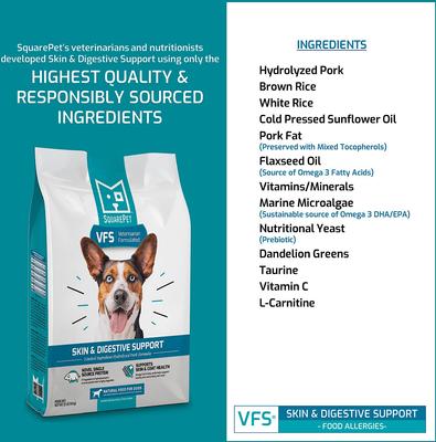 SQUAREPET VFS Skin Digestive Support Dry Dog Food, 22-lb bag