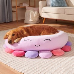 Squishmallows Beula Octopus Cat & Dog Bed, Purple, Large