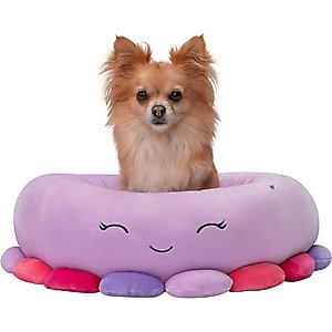 Squishmallows Beula Octopus Cat & Dog Bed, Purple, Small