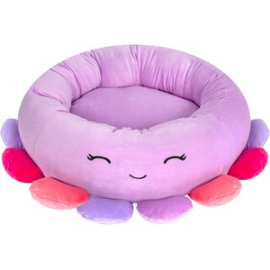 Squishmallows Beula Octopus Cat & Dog Bed, Purple, Small